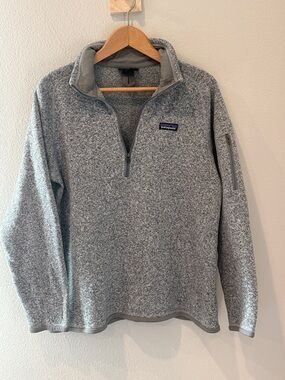 Patagonia Gray Quarter-Zip Fleece Better Sweater Pullover Women’s Extra Large